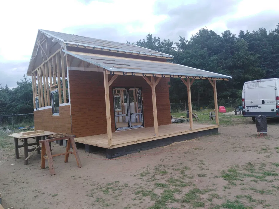 Domek letniskowe domek 35m2 dom drewniany Budowa domków szkieletowych