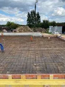 Płyty fundamentowe – prace ziemne, wylewka – Tychy / Lędziny