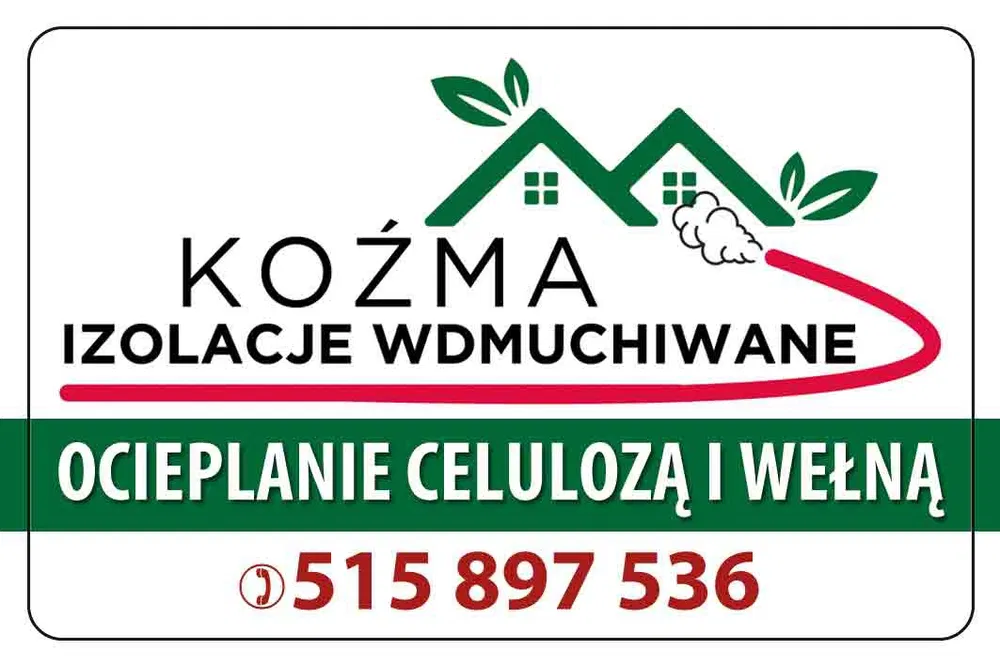Ocieplenia metodą wdmuchiwania CELULOZA WEŁNA