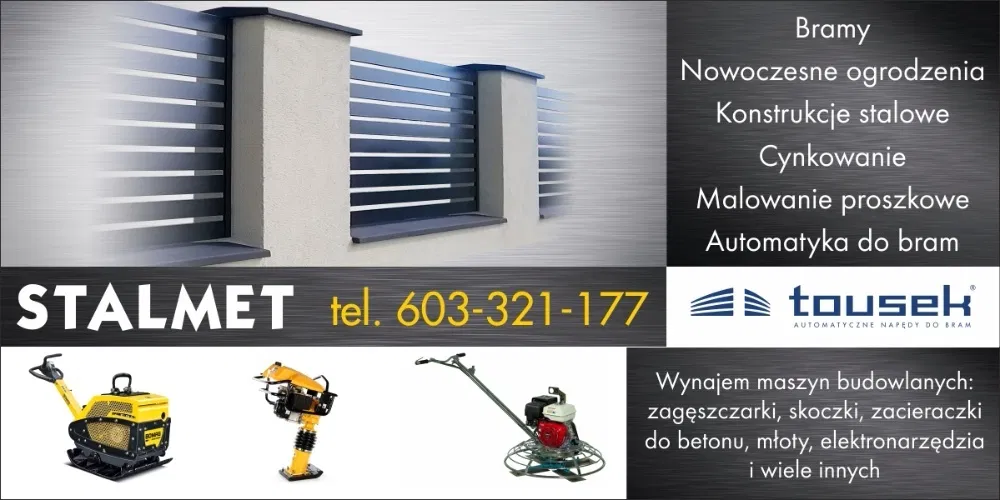 Bramy nowoczesne ogrodzenia panelowe balustrady wypożyczalnia budowlan