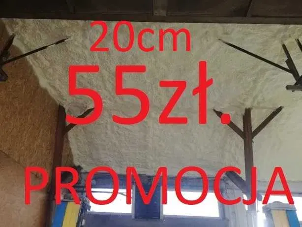 Ocieplanie pianką PUR poddaszy, poddasza, pianowanie