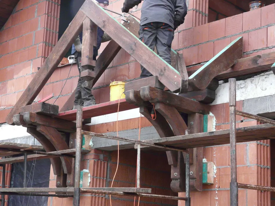 Więźba dachowa, usługi ciesielskie więźby w technologi CNC