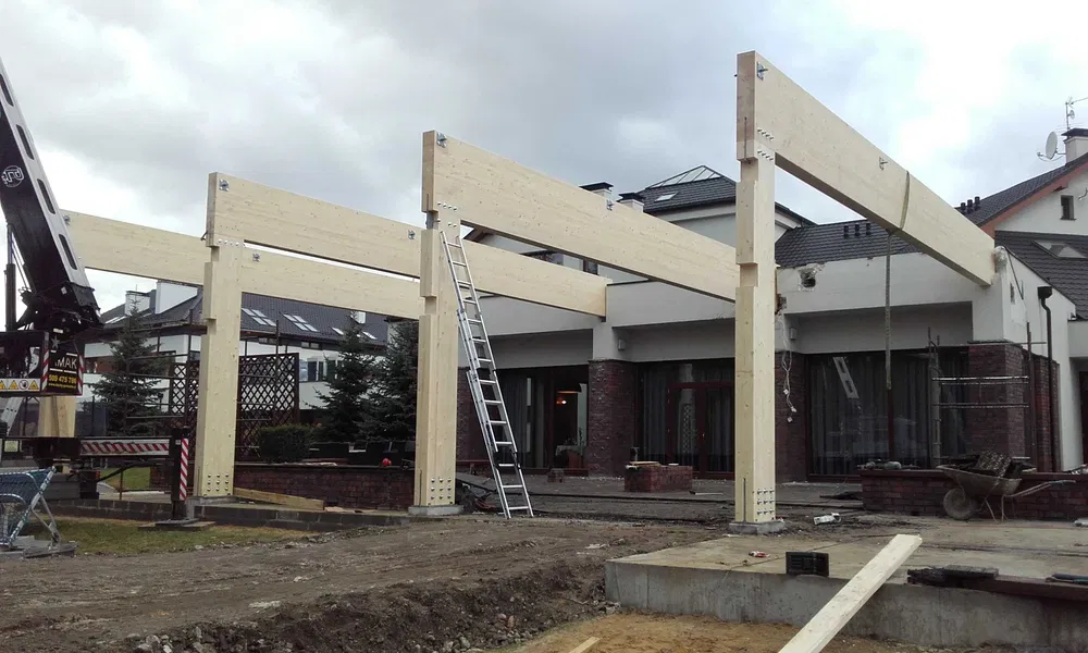 Więźba dachowa, usługi ciesielskie więźby w technologi CNC