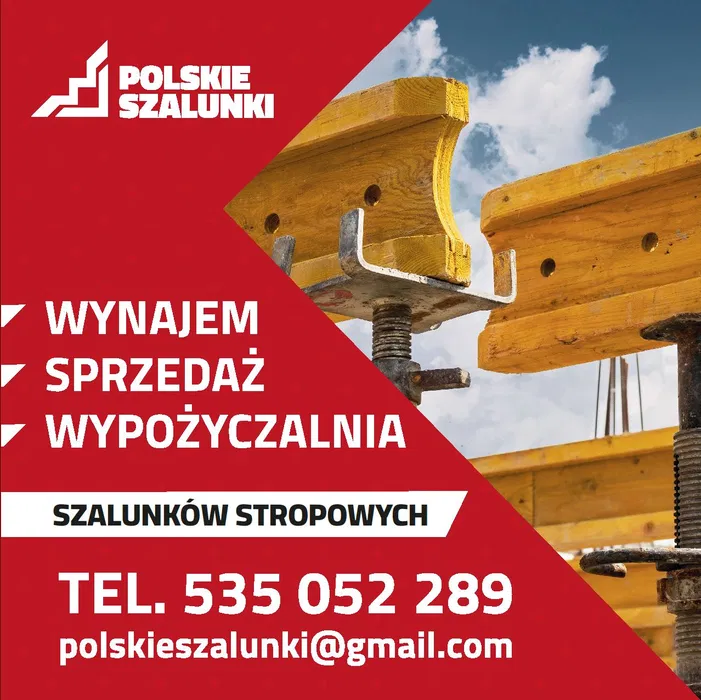 Wynajem szalunków stropowych , stemple metalowe Najtaniej !