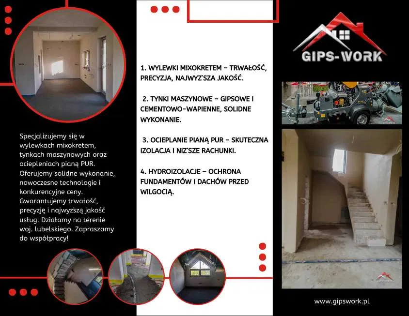 Wylewki Posadzki Miksokretem Mixokretem Tynki maszynowe Gipsy Parczew