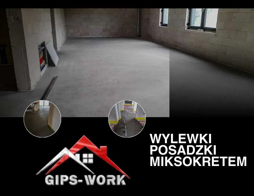 Wylewki Posadzki Miksokretem Mixokretem Tynki maszynowe Gipsy Parczew