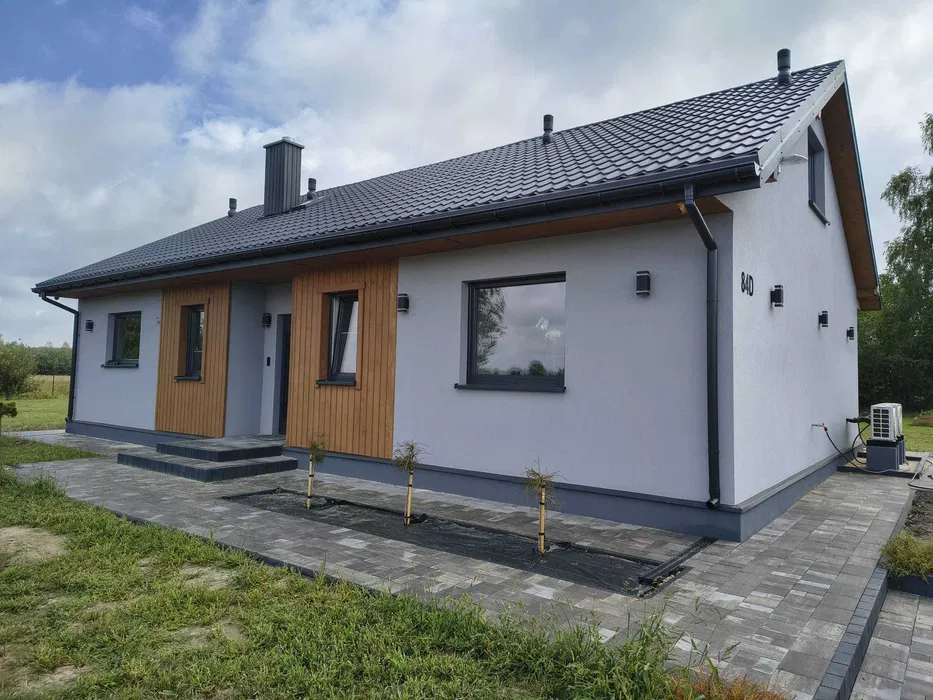 Dom energooszczędny 109m2 + 15 m2 tarasu - BUDOWA DOMÓW SZKIELETOWYCH