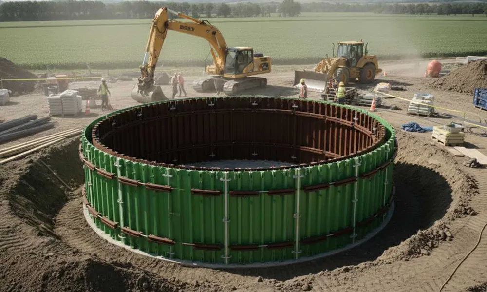 Szalunki cylindryczne radialne łukowe do zbiorników