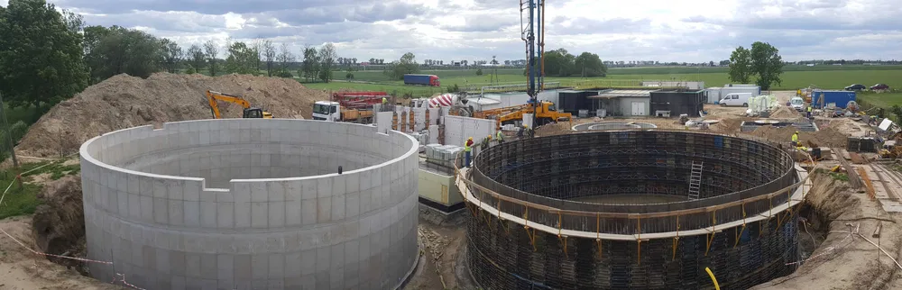 Szalunki cylindryczne radialne łukowe do zbiorników