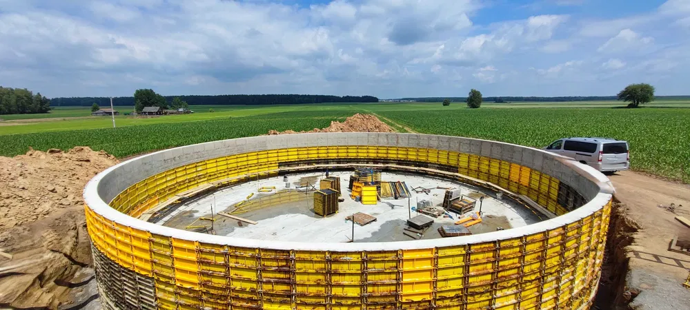 Szalunki cylindryczne radialne łukowe do zbiorników