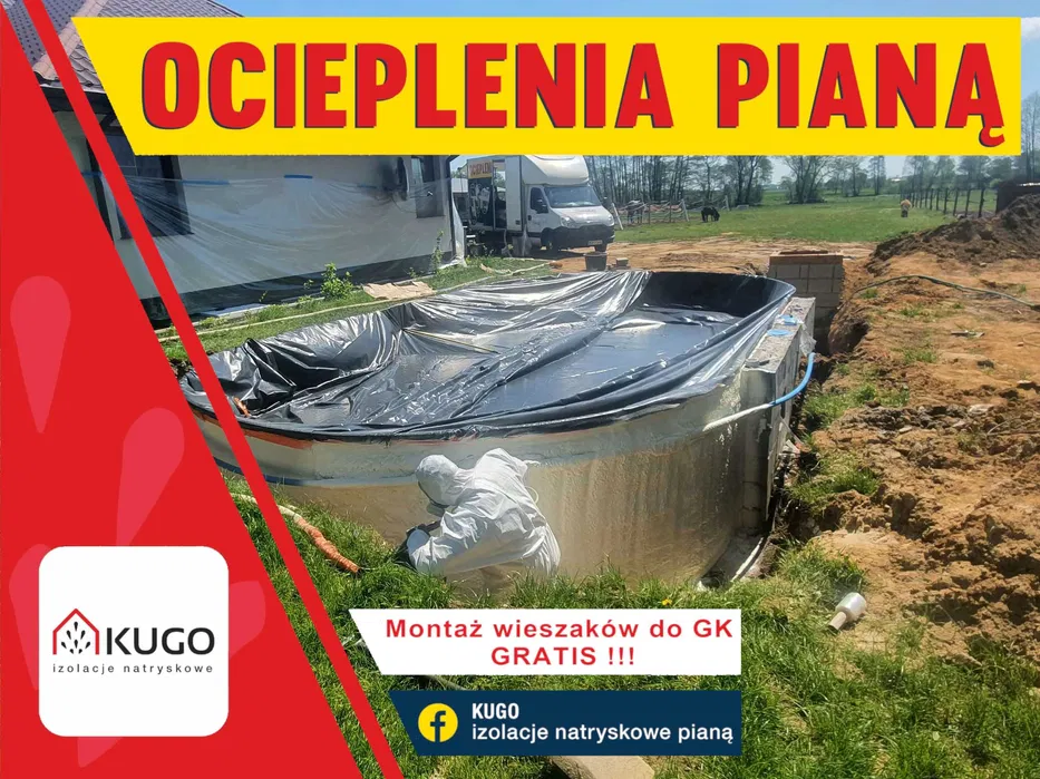 Ocieplenia pianką PUR, Piana, izolacja poddasza - wieszaki GRATIS!
