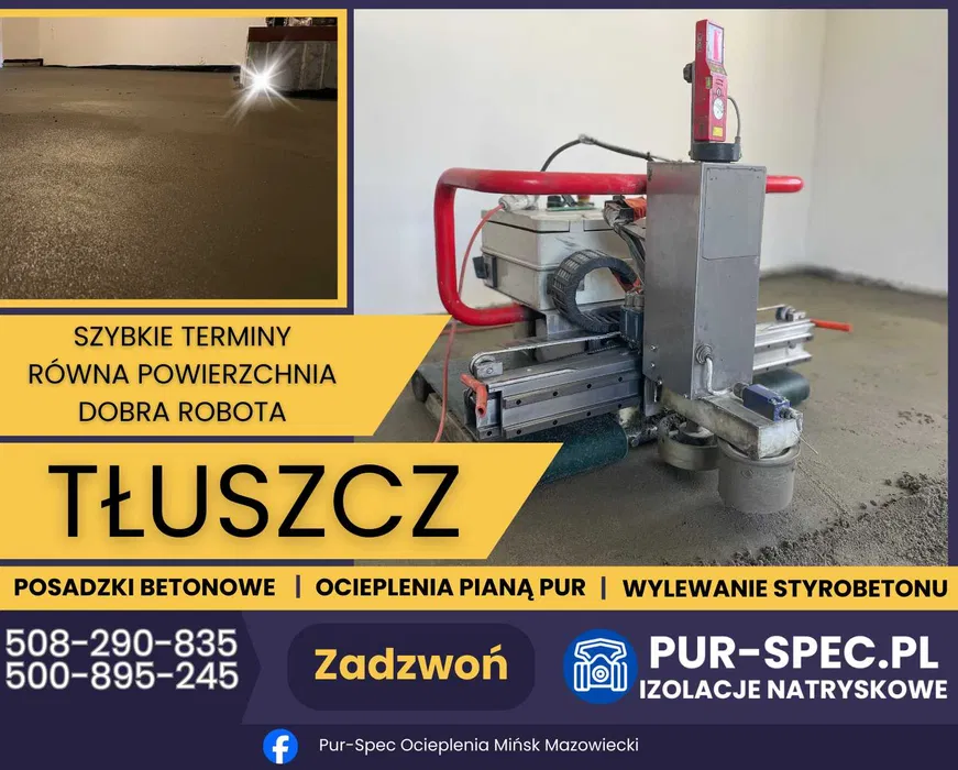Szybkie Terminy na Posadzki, Wylewki, Styrobeton, Izolacja Pianą PUR