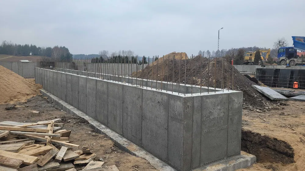 Stany surowe, Płyty fundamentowe, Roboty żelbetowe, Roboty murarskie