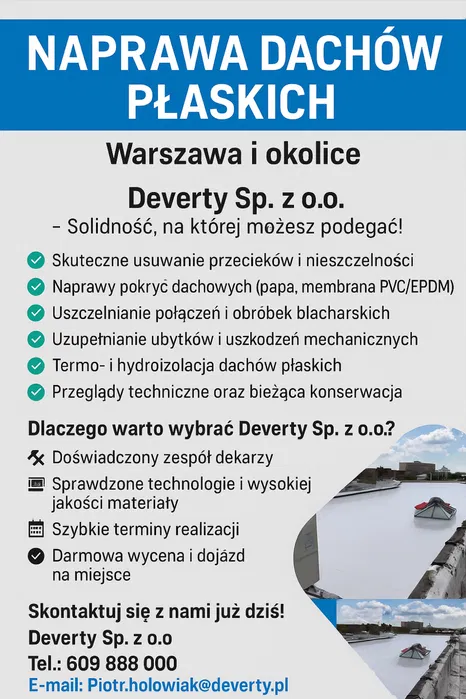 Naprawa Dachy Płaskie