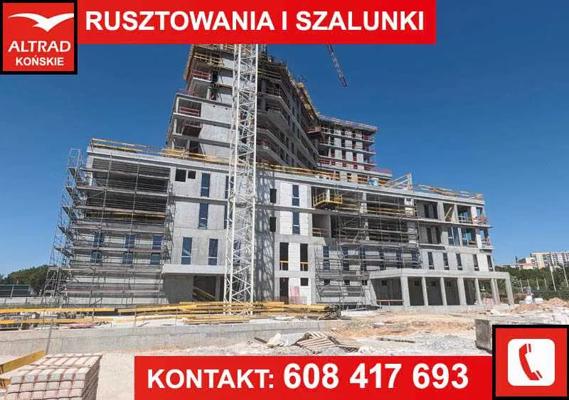 Wynajem Rusztowań Fasadowych, Rusztowania Ramowe, Aluminiowe - TANIO!
