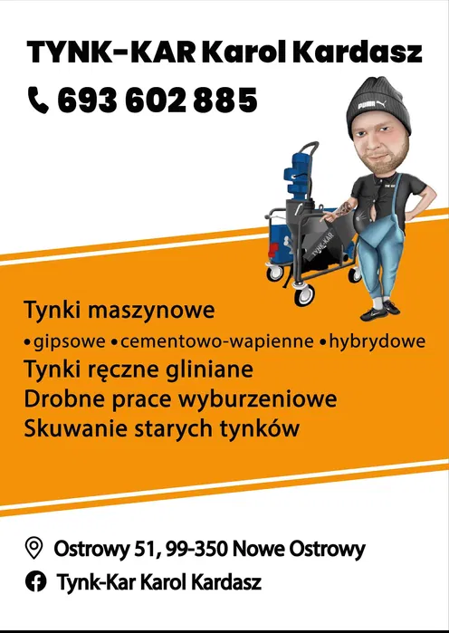 Tynki maszynowe, tynki gliniane, drobne wyburzenia