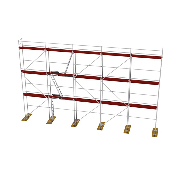 Wynajem rusztowań elewacyjne plettac