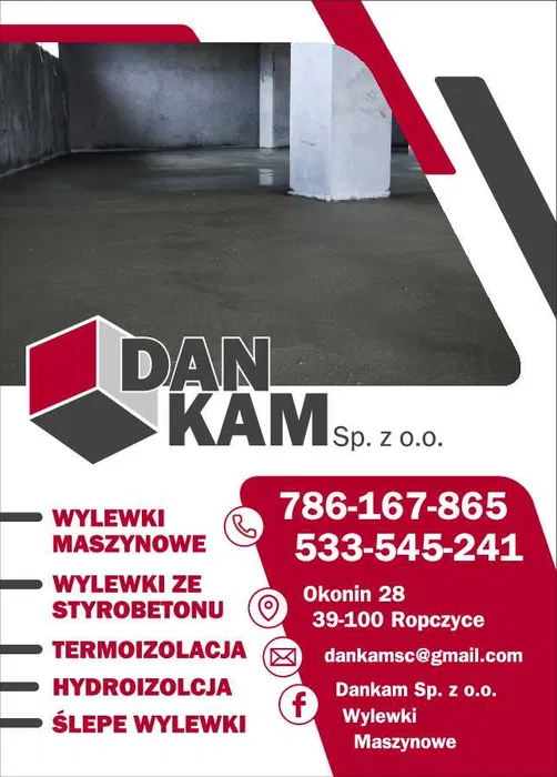 Wylewki Maszynowe, styrobeton, chudziaki Kolbuszowa, Niwiska