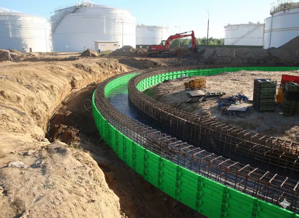 Szalunki łukowe fundamentów okrągłych, płyt fundamentowych, silosów