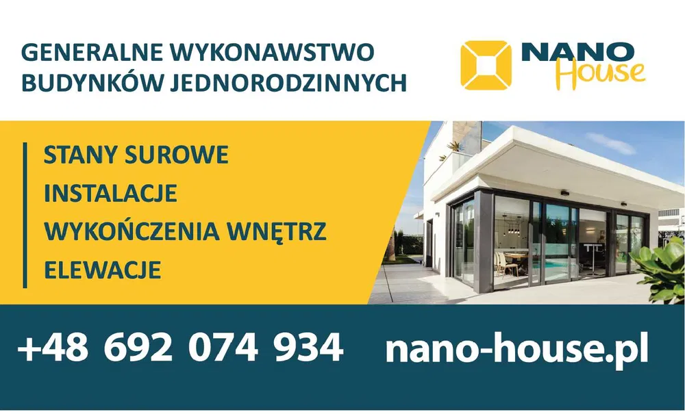 NANO HOUSE Budowa Domów STANY SUROWE Firma do budowy domu Kraków