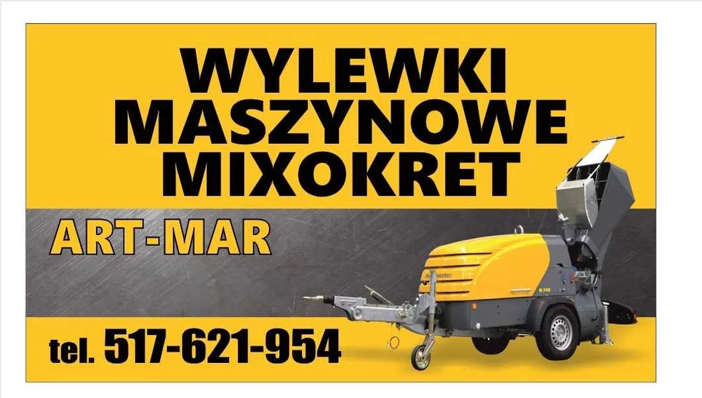 Wolne terminy!!! Wylewki maszynowe Mixokretem,Warka,Białobrzegi
