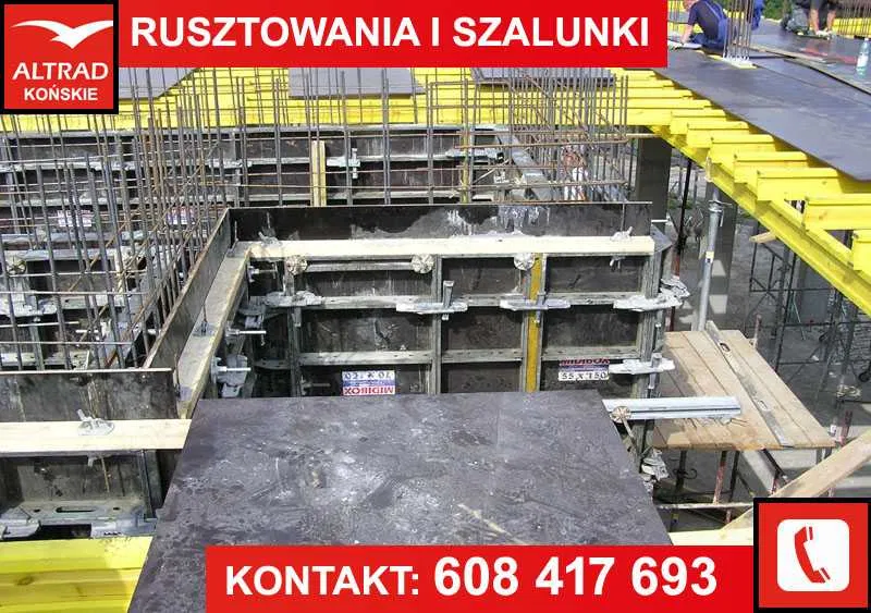 Wynajem Szalunków Stropowych, Podpory budowlane, Sklejka, Doki - TANIO