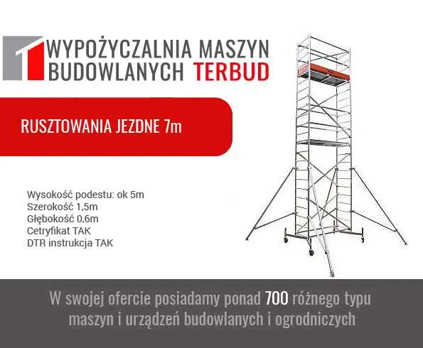 Rusztowanie jezdne, elewacyjne. Drabiny. Wypożyczalnia. Śląsk