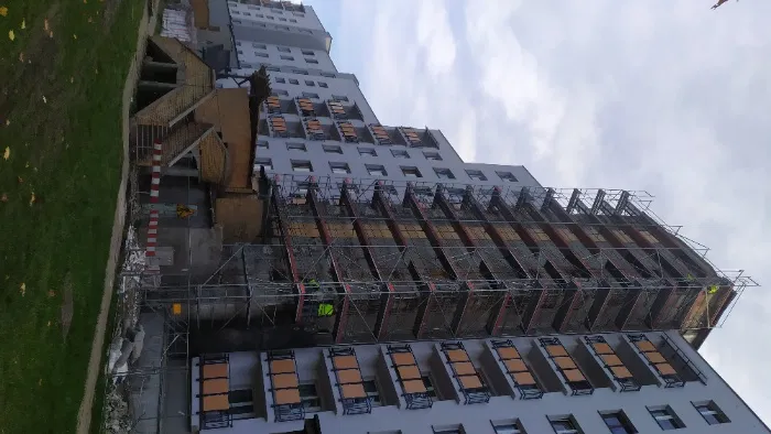 WYNAJEM Katowice - Rusztowanie elewacyjne fasadowe | Transport Montaż