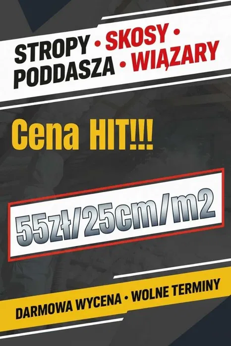 Ocieplanie poddaszy - wdmuchiwanie Wełna szklana Celuloza Bydgoszcz.