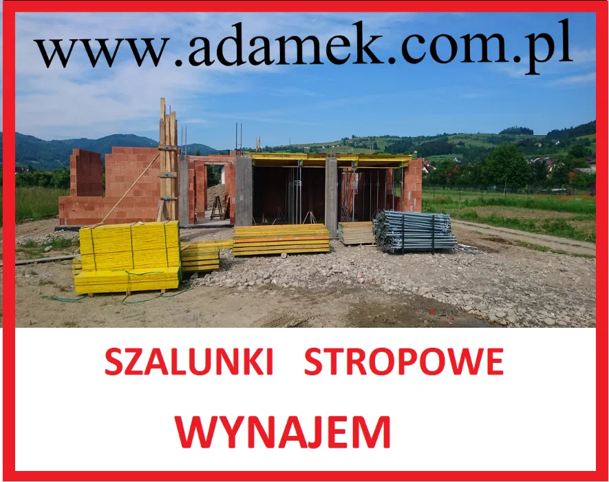 ADAMEK. Wynajem szalunki stropowe PERI. DOKA ( stemple, doki, płyta )