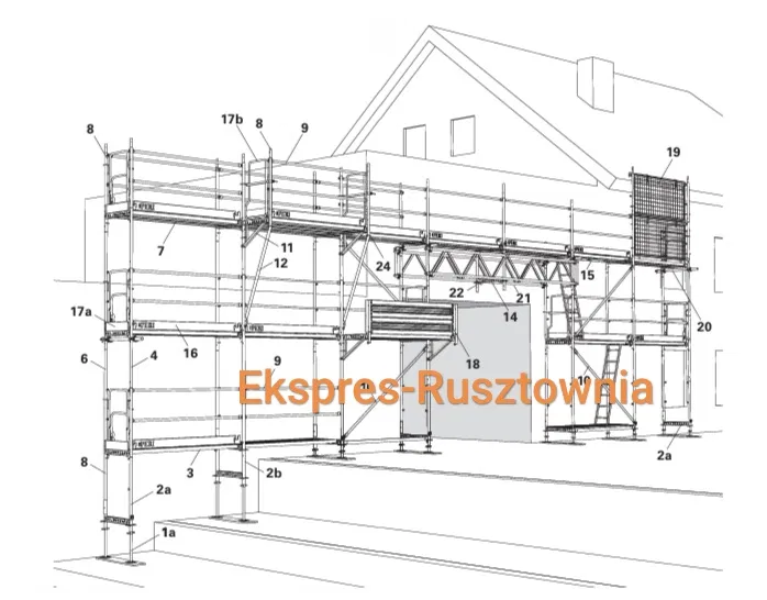 Rusztowania aluminiowe, wynajem, Wwa Białołęka ul. Myśliborska