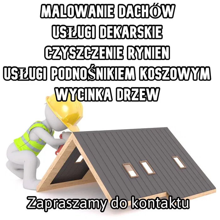 Usługi Dekarskie / Dekarz / Naprawa Mycie Dachów / Czyszczenie rynien