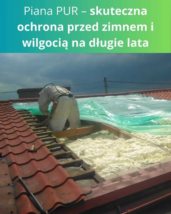 Ocieplenia pianką pur podasza domy i hale RawiPur
