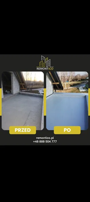 Hydroizolacje dachów płaskich tarasów balkonów i garaży