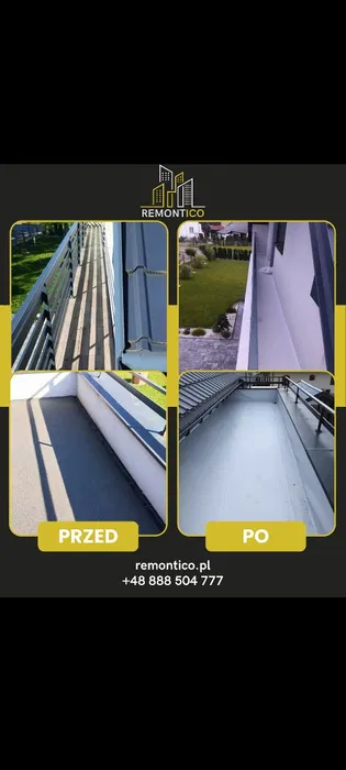 Hydroizolacje dachów płaskich tarasów balkonów i garaży
