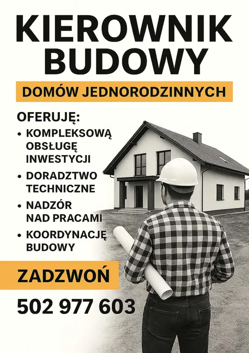 Kierownik budowy/ Kosztorysy budowlane