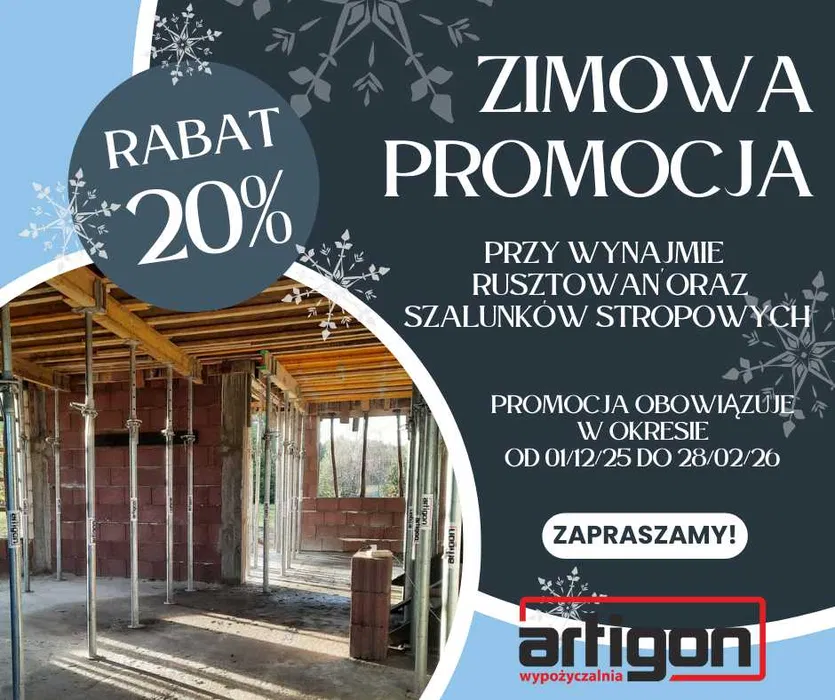 PROMOCJA wynajem szalunków stempli szalunki strop rusztowania Gdynia