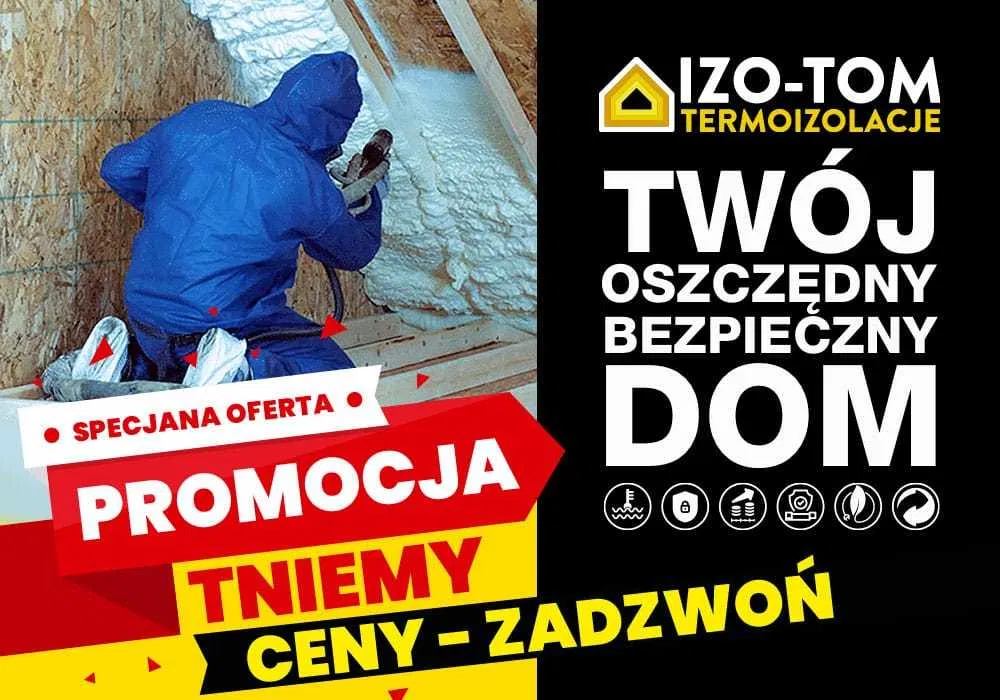 Ocieplenie Pianą PUR Ocieplanie pianką Izolacja Poddasza Dachu Śląsk