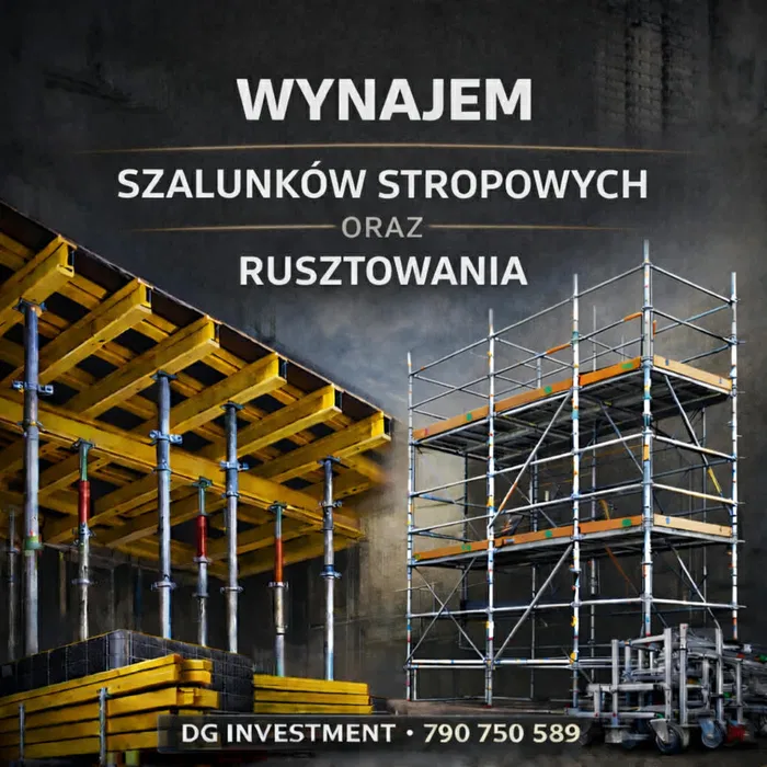 Wynajem Szalunki Stropowe Rusztowanie Klinowe Nowy Sącz Małopolska