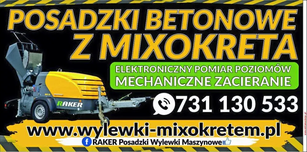Posadzki Maszynowe Mixokretem na ogrzewanie podłogowe Brodnica