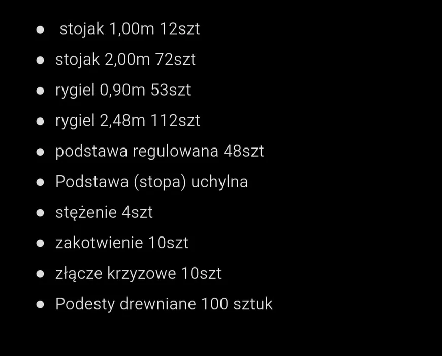 Wynajem rusztowania choinkowego
