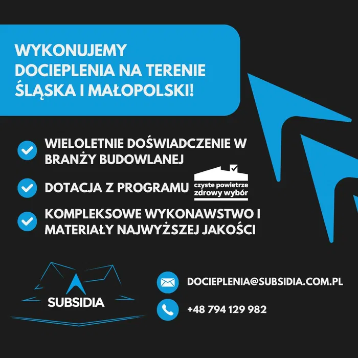Docieplenia stropów, dachów, elewacji - audyty energetyczne