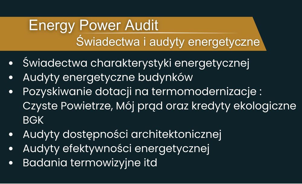 Audyt energetyczny Czyste Powietrz Wniosek Rozliczenie Świadectwo