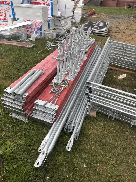 Wynajem rusztowanie elewacyjne Plettac P70 +50 ramek warszawki