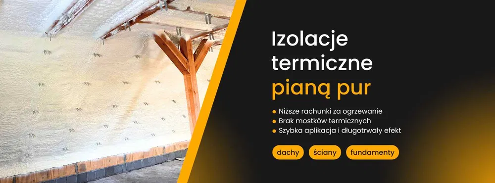 Piana PUR izolacje ocieplanie poddasze strop strych dach docieplanie