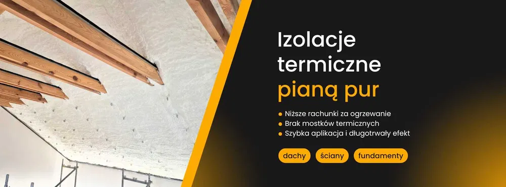 Piana pur hale poddasza strop izolacja dach ocieplanie docieplanie
