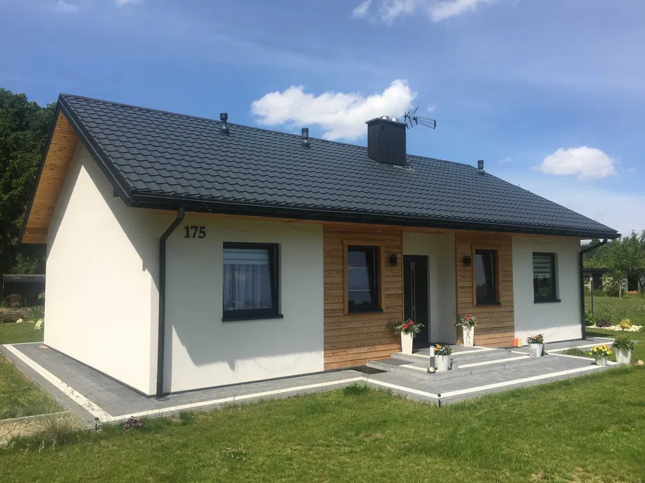 Dom energooszczędny 109 m2 + 15 m2 tarasu do postawienia na działce