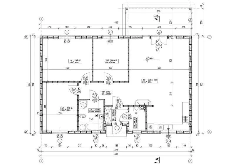 Dom energooszczędny 109 m2 + 15 m2 tarasu do postawienia na działce