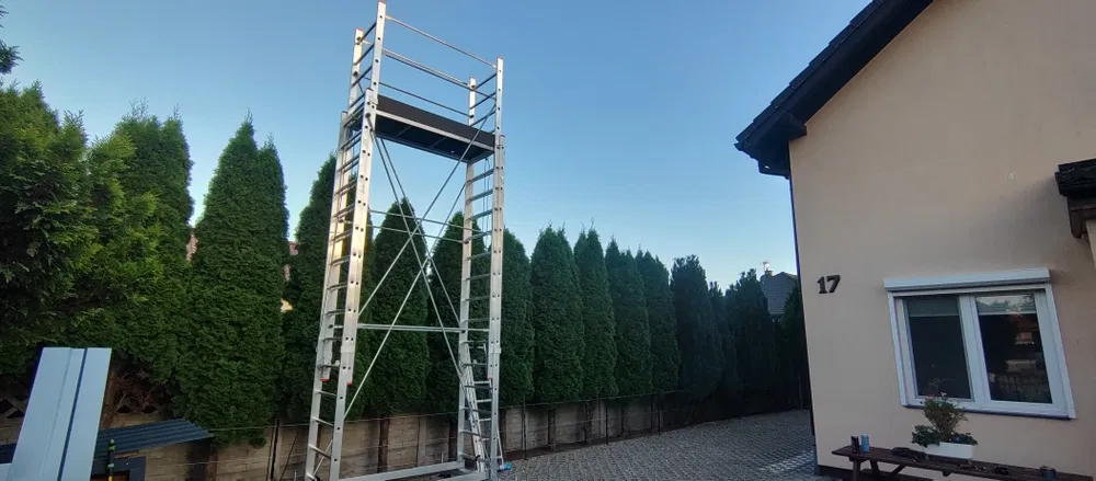 Wynajem Rusztowania Aluminiowego 8,3 m - Mobilne i Stabilne