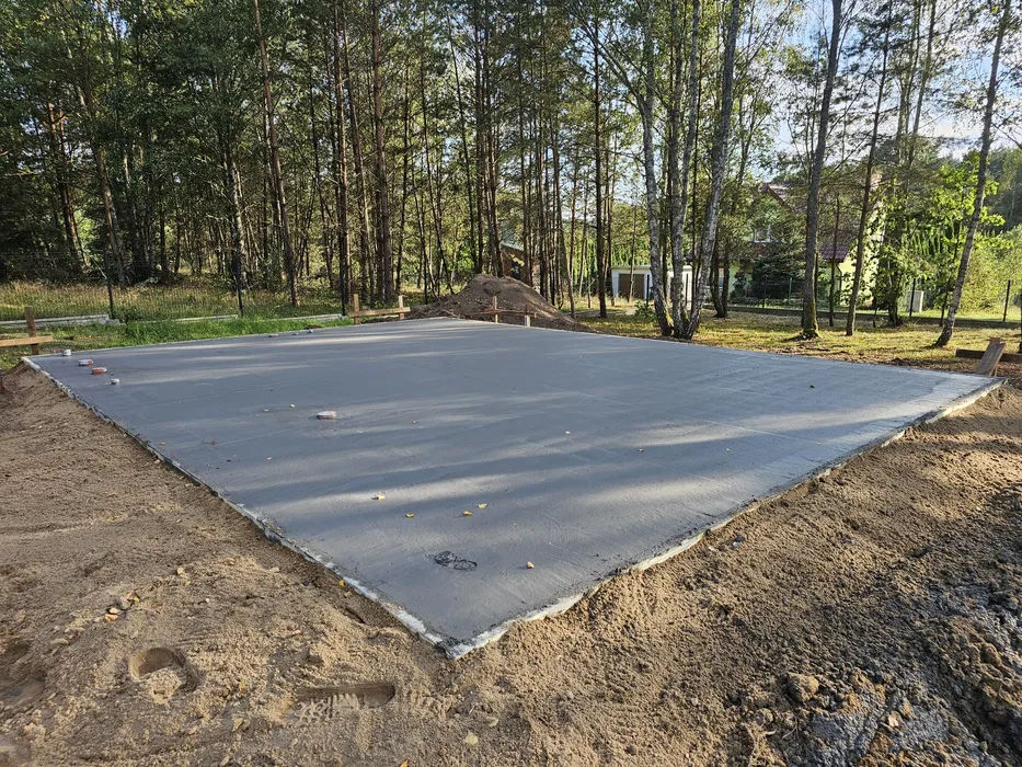 Płyta fundamentowa-dom jednorodziny ,dom na zgloszenie 35 m2